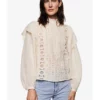 Mango Embroidered Panel Blouse 1 Mango Embroidered Panel Blouse -Mango popular store mango 5021 9489626 1