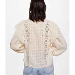Mango Embroidered Panel Blouse 9 Mango Embroidered Panel Blouse -Mango popular store mango 5021 9489626 2