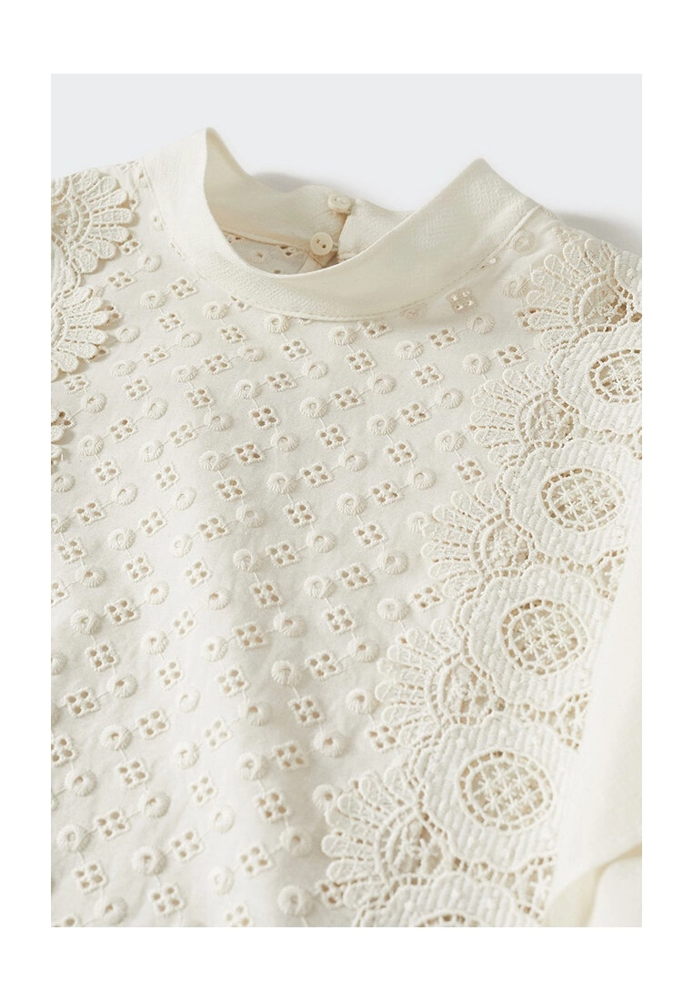 Mango Embroidered Panel Blouse 7 Mango Embroidered Panel Blouse - Image 5
