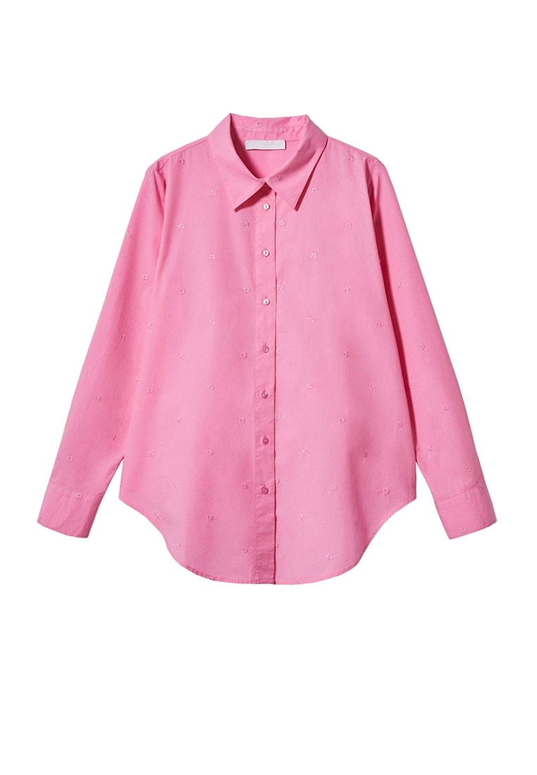 Mango Embroidered Flowers Shirt 8 Mango Embroidered Flowers Shirt - Image 6