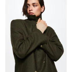 Mango Wool Double-Button Coat -Mango popular store mango 5045 2612726 6