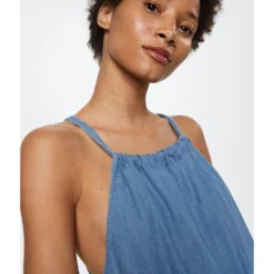 Mango Cotton Denim Jumpsuit -Mango popular store mango 5055 6769816 5