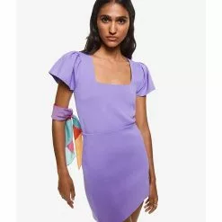 Mango Ruffle Knit Top