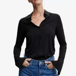 Mango Buttoned Flowy Shirt