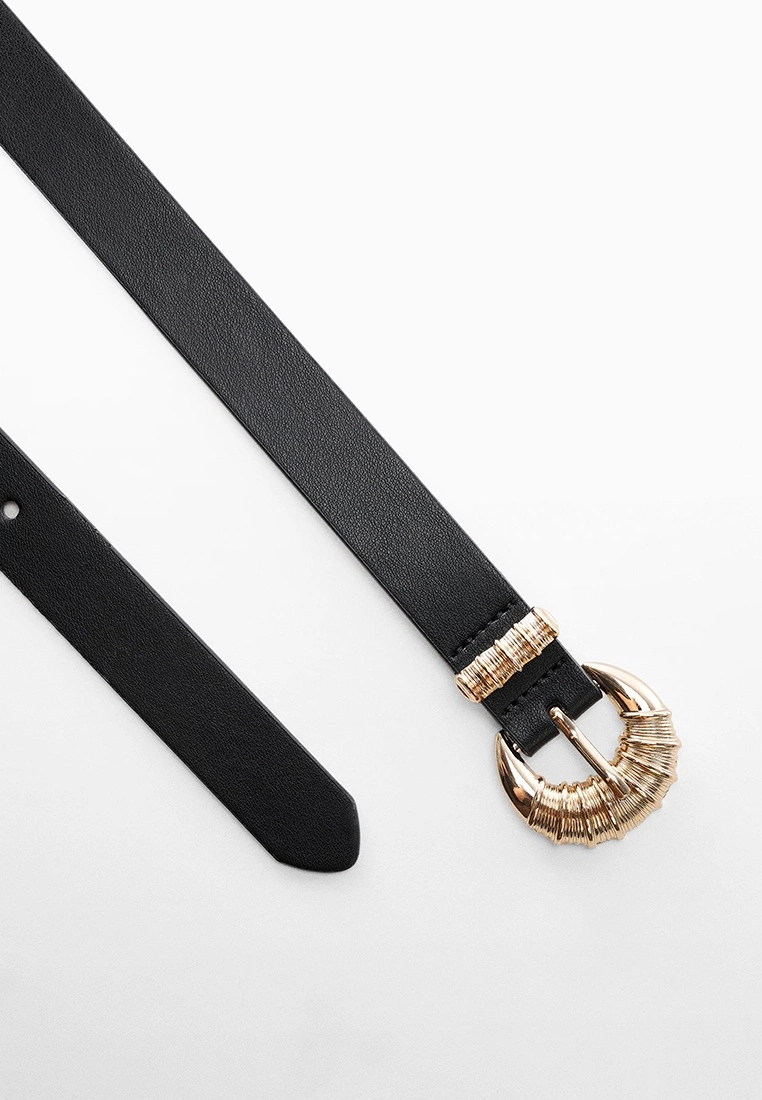 Mango Embossed Buckle Belt 6 Mango Embossed Buckle Belt - Image 4