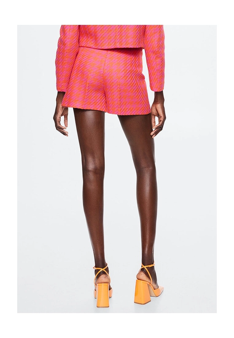 Mango Houndstooth Print Shorts 4 Mango Houndstooth Print Shorts - Image 2