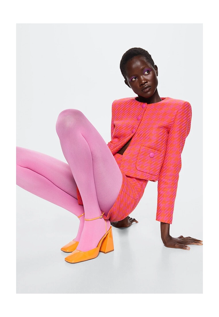 Mango Houndstooth Print Shorts 7 Mango Houndstooth Print Shorts - Image 5