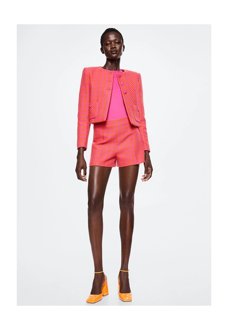 Mango Houndstooth Print Shorts 8 Mango Houndstooth Print Shorts - Image 6