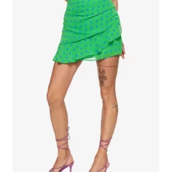 Mango Ruffled Draped Skirt