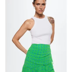 Mango Ruffled Draped Skirt -Mango popular store mango 5112 4458816 5