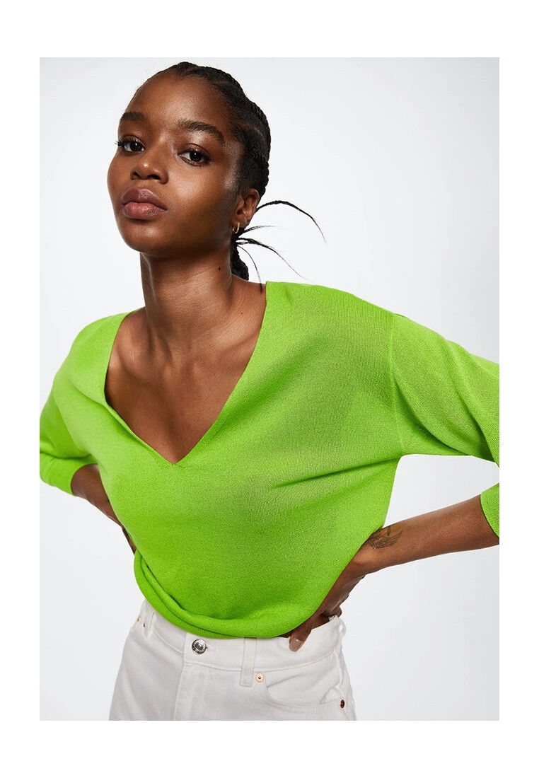 Mango V-Neck Knit Sweater 5 Mango V-Neck Knit Sweater - Image 3