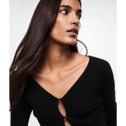 Mango Buttoned Ribbed Cardigan -Mango popular store mango 5156 3599626 3