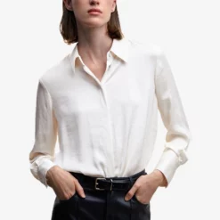 Mango Satin Finish Flowy Shirt