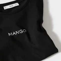 Mango Logo Cotton T-Shirt -Mango popular store mango 5184 8801736 5