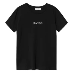 Mango Logo Cotton T-Shirt -Mango popular store mango 5184 8801736 6