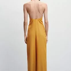 Mango Open Back Jumpsuit -Mango popular store mango 5187 0790736 2