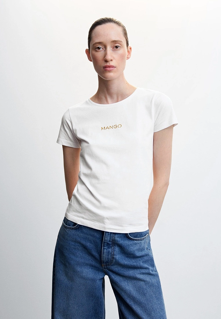 Mango Logo Cotton T-Shirt 3 Mango Logo Cotton T-Shirt