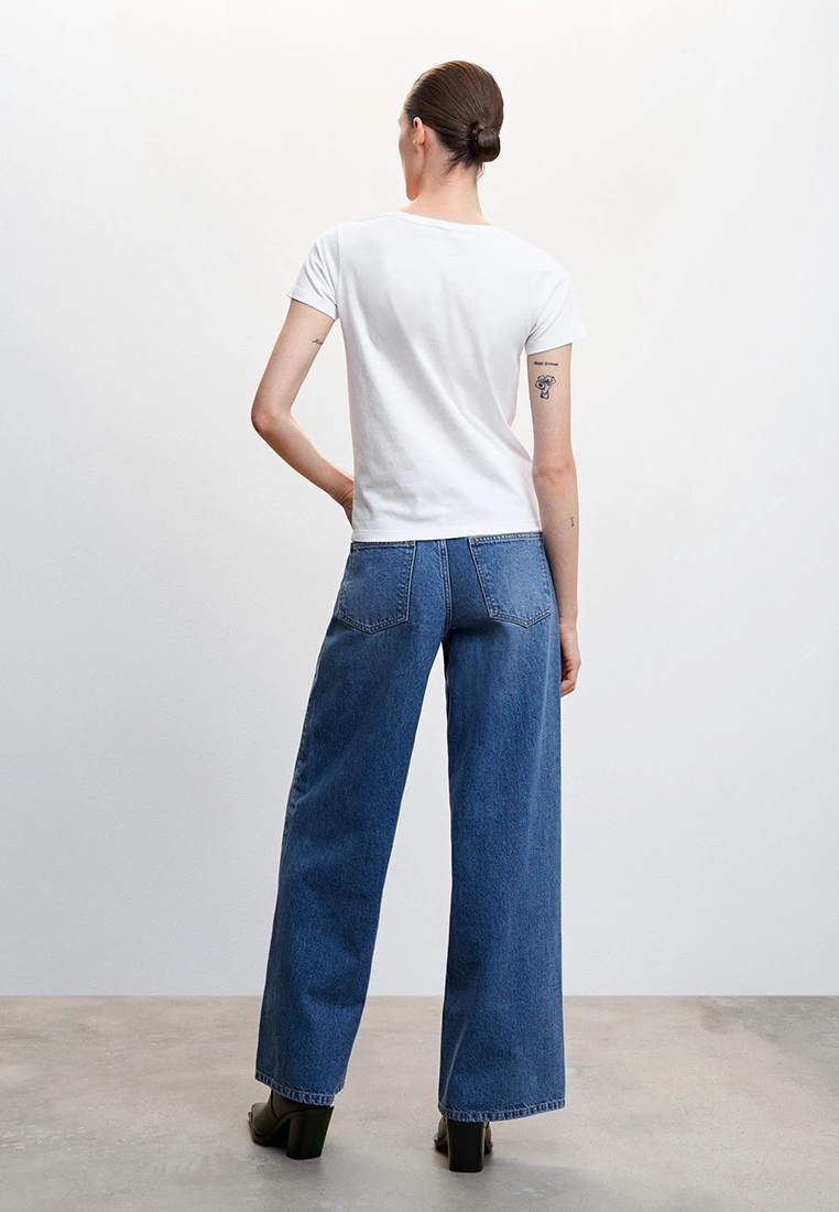 Mango Logo Cotton T-Shirt 4 Mango Logo Cotton T-Shirt - Image 2