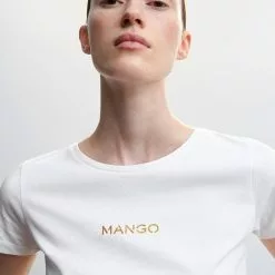 Mango Logo Cotton T-Shirt 10 Mango Logo Cotton T-Shirt -Mango popular store mango 5189 4390736 3