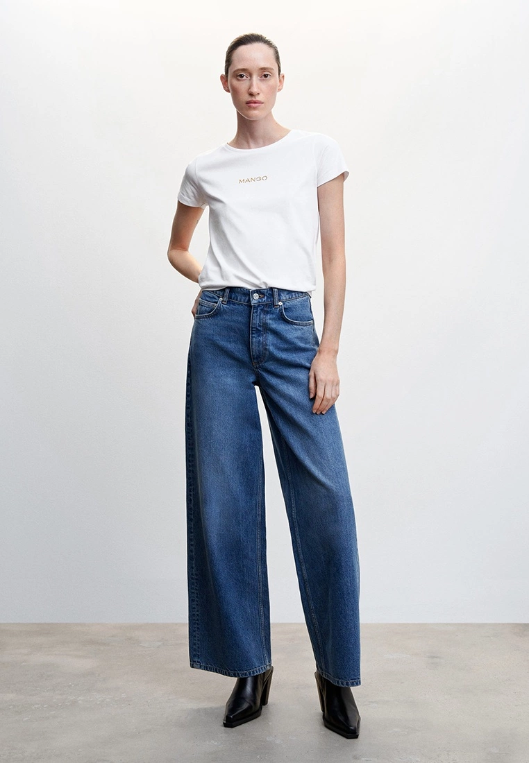 Mango Logo Cotton T-Shirt 6 Mango Logo Cotton T-Shirt - Image 4