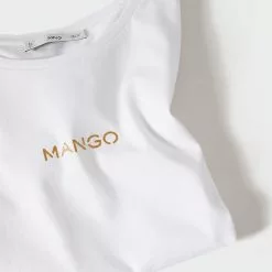 Mango Logo Cotton T-Shirt 12 Mango Logo Cotton T-Shirt -Mango popular store mango 5190 4390736 5