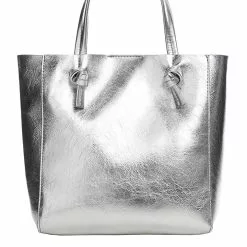 Mango Knots Pleated Shopper Bag