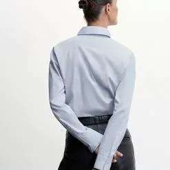 Mango Essential Cotton-Blend Shirt -Mango popular store mango 5221 3290736 3