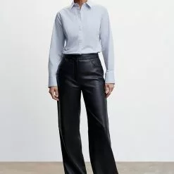 Mango Essential Cotton-Blend Shirt -Mango popular store mango 5221 3290736 5