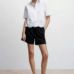 Mango Embroidered Shirt -Mango popular store mango 5244 8001736 4