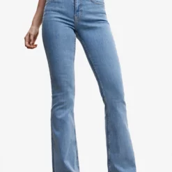 Mango Mid-Rise Flared Jeans