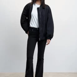 Mango Medium-Rise Flared Jeans -Mango popular store mango 5252 9790736 5