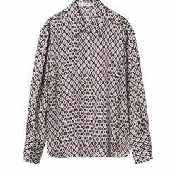 Mango Geometric Print Shirt -Mango popular store mango 5256 6589626 7