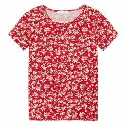 Mango Embroidered Logo Print T-Shirt -Mango popular store mango 5261 6190736 6