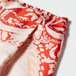 Mango Satin Printed Trousers -Mango popular store mango 5271 0690736 6