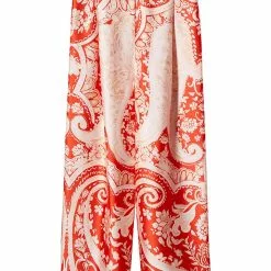 Mango Satin Printed Trousers -Mango popular store mango 5272 0690736 7