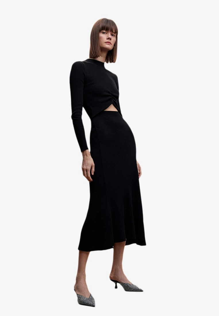 Mango Side Slit Knit Dress 3 Mango Side Slit Knit Dress