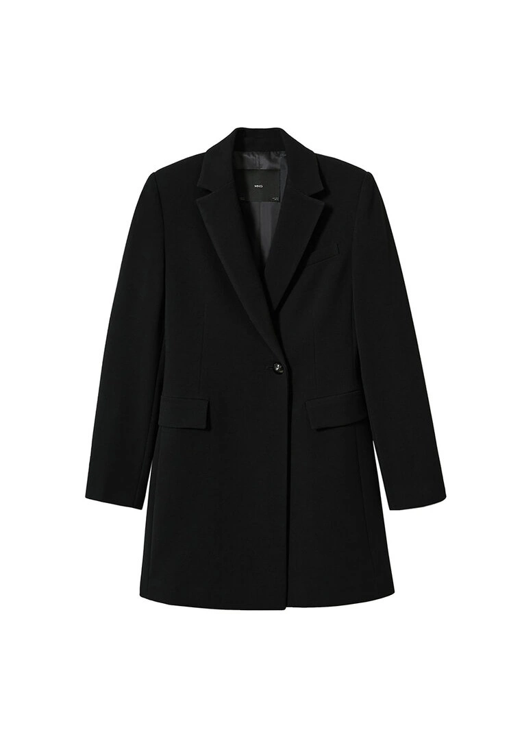 Mango Fitted Crossed Coat 10 Mango Fitted Crossed Coat - Image 8