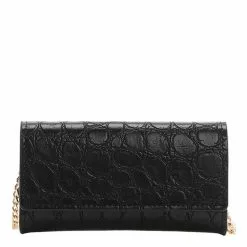 Mango Crocodile Effect Chain Wallet