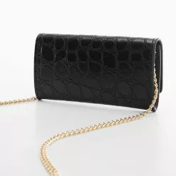 Mango Crocodile Effect Chain Wallet -Mango popular store mango 5292 2601736 3