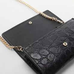 Mango Crocodile Effect Chain Wallet -Mango popular store mango 5292 2601736 4