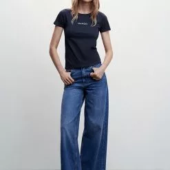 Mango Shining Logo T-Shirt -Mango popular store mango 5308 4301736 4