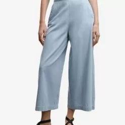 Mango Tencel Cotton Culotte Pants