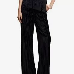 Mango Pleated Velvet Pants