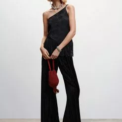 Mango Pleated Velvet Pants -Mango popular store mango 5319 7942636 5