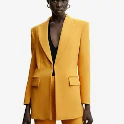 Mango Blazer With Embroidery Detail