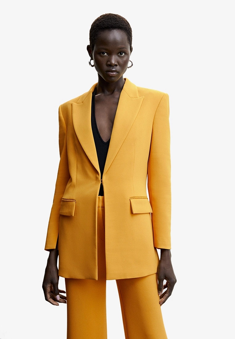 Mango Blazer With Embroidery Detail 3 Mango Blazer With Embroidery Detail