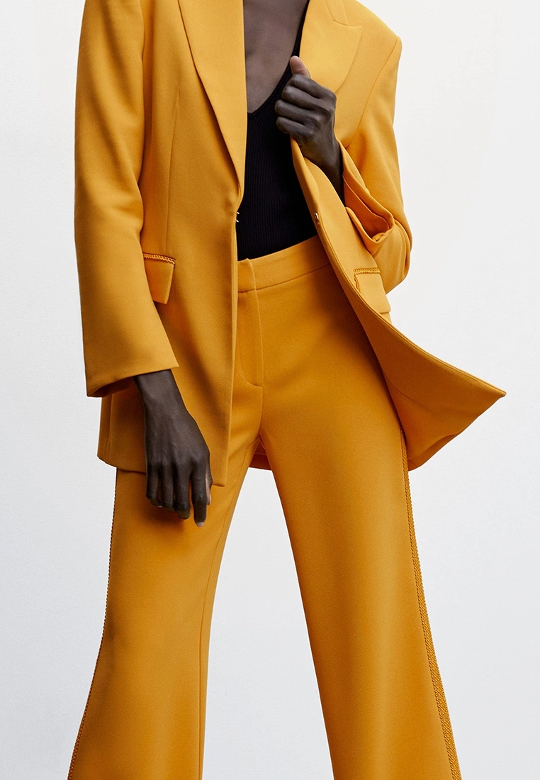 Mango Blazer With Embroidery Detail 5 Mango Blazer With Embroidery Detail - Image 3