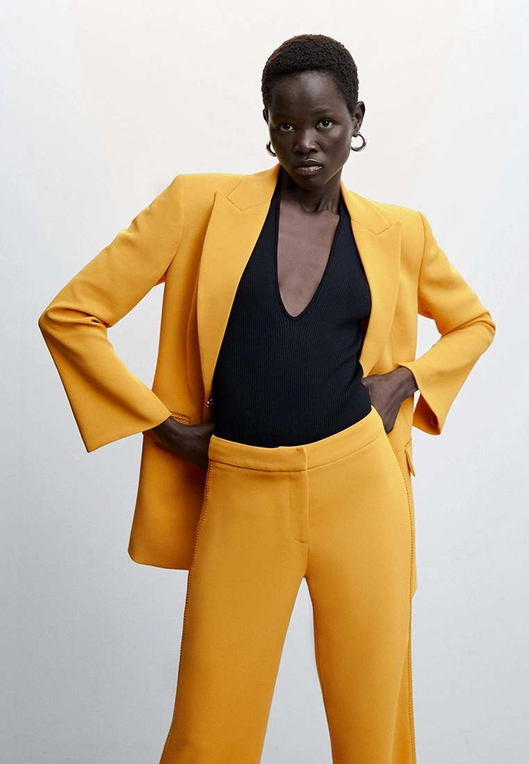 Mango Blazer With Embroidery Detail 6 Mango Blazer With Embroidery Detail - Image 4