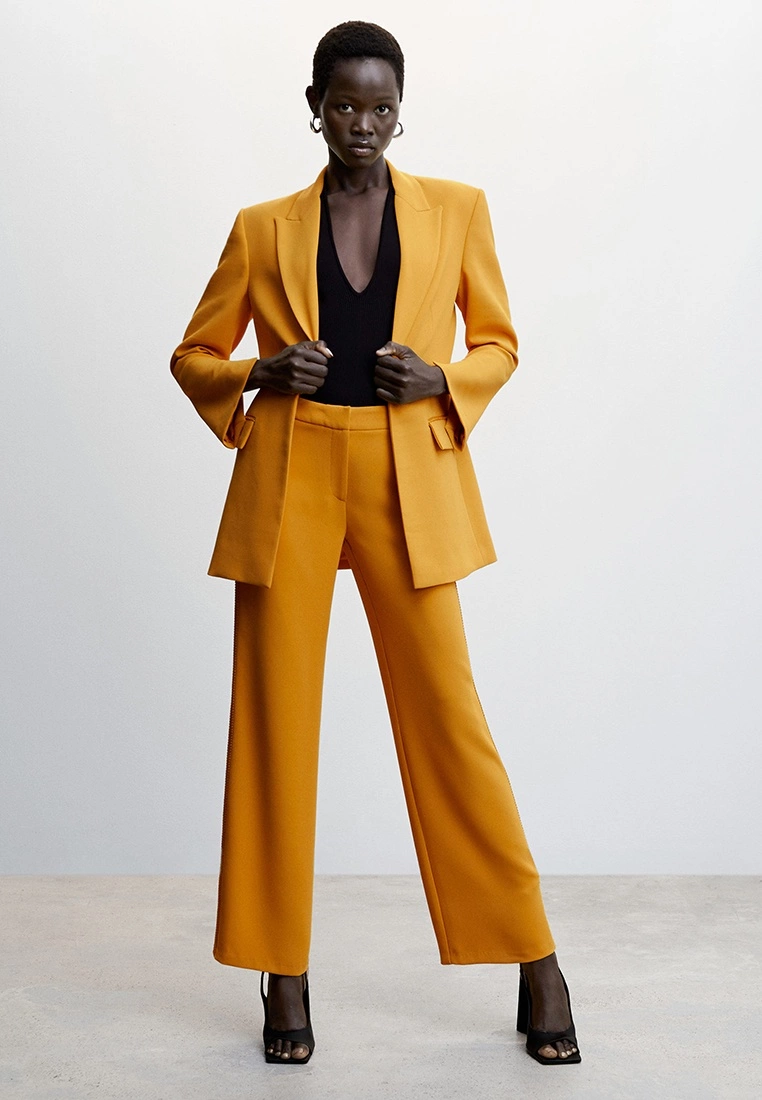 Mango Blazer With Embroidery Detail 7 Mango Blazer With Embroidery Detail - Image 5