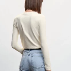 Mango Rounded Neck Cotton T-Shirt -Mango popular store mango 5337 8052636 2